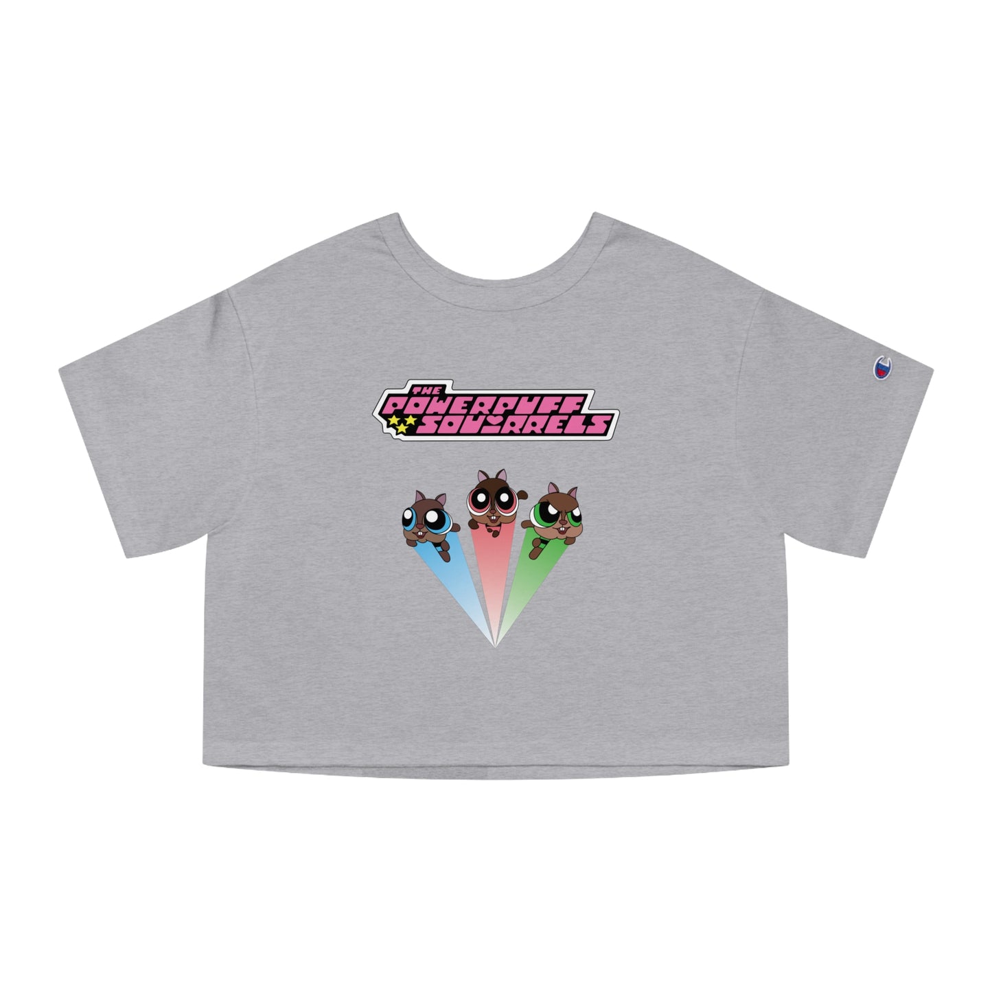 Powerpuff Squirrels Women's Cropped Tee