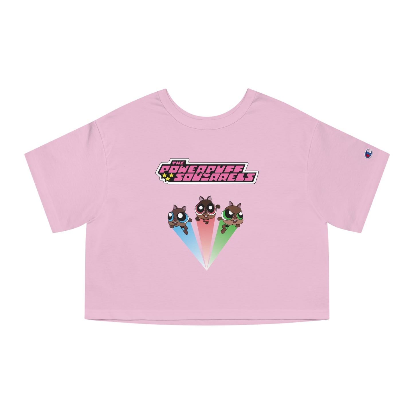 Powerpuff Squirrels Women's Cropped Tee