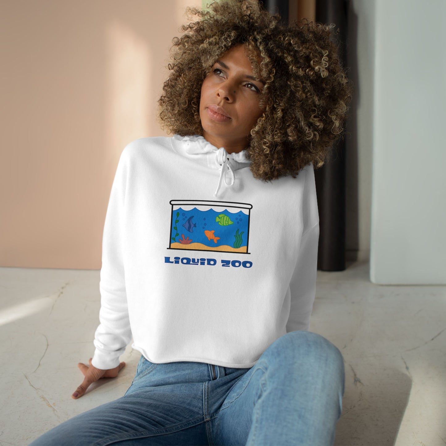 Liquid Zoo Women's Cropped Hoodie