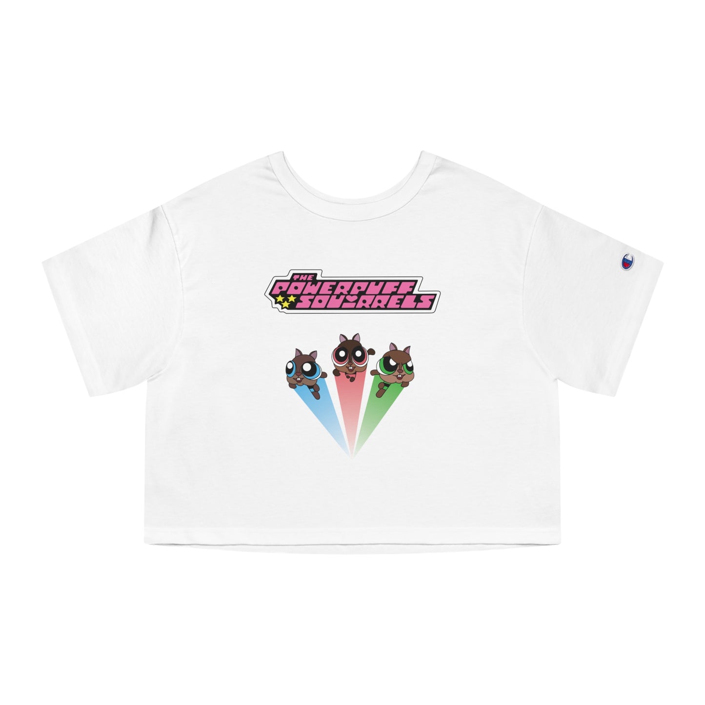 Powerpuff Squirrels Women's Cropped Tee